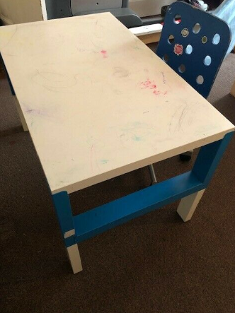 Desk and Chair for Kids - Ikea Pahl and Swivel Chair  7