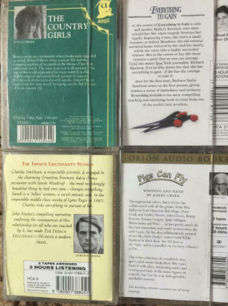 Audio Books on Cassettes  1