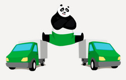 Clean panda