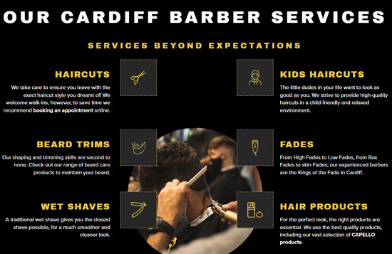 Capello Barbers Cardiff City Centre  0