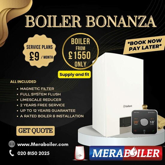 Boiler from £1550 only, inclusive of all parts an labor.  3