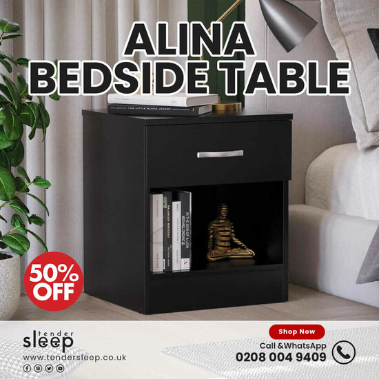 Buy Alina Bedside Table | 50% Off  0