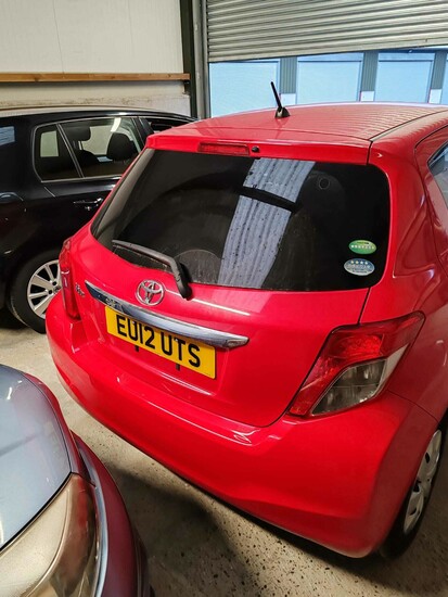Toyota Vitz, Red Colour For Sale  1