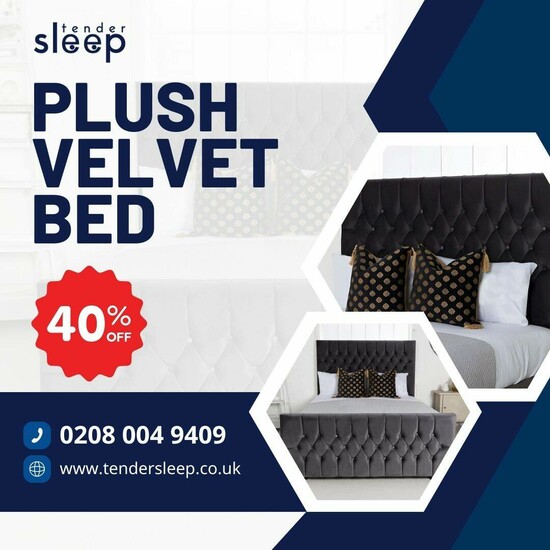 Plush Velvet Beds for Your Ultimate Comfort! buy now up to 40% off  0