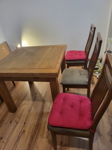 Oak Furniture Land Dining Table & 6 Manila Dining Chair  4