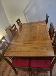 Oak Furniture Land Dining Table & 6 Manila Dining Chair thumb-125743