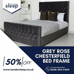 The Grey Rose Chesterfield Bed Frame up to 50% off