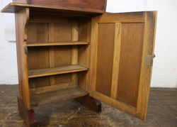 Antique Oak Teachers Lectern Desk Vintage Wooden Furniture thumb 6