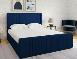 Hippo Warwick Ottoman Upholstered Bed with Winged Headboard - 3' Single Bed