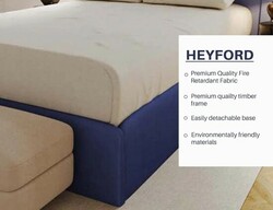 Hippo Heyford Ottoman Luxury Upholstered Bed - 5' King Size
