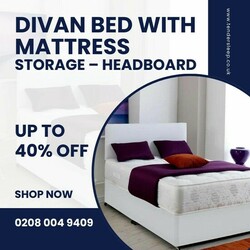 The Ultimate Bed & Mattress Combo. shop now 40% off