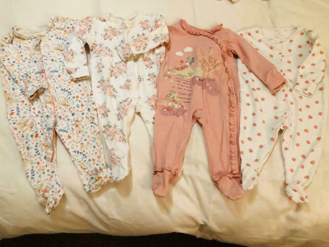 Bundle of Baby Girls Clothes 3-6 Months and Sleep Bag  4