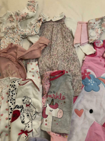 Bundle of Baby Girls Clothes 3-6 Months and Sleep Bag  1