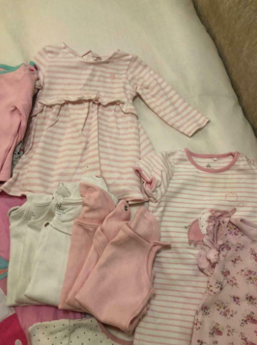 Bundle of Baby Girls Clothes 3-6 Months and Sleep Bag  2