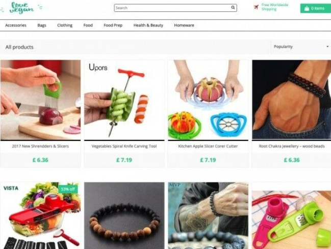 Vegan Food, Clothing and Accessories Online Store  1