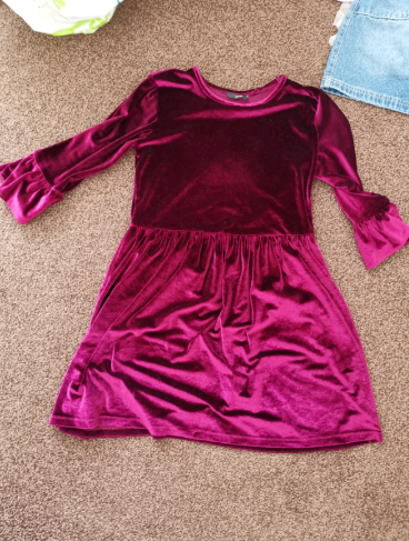 For Girl Age 7-8 Year Pink Cloths and Dress Wedding  1