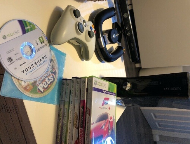 Xbox 360 Console with Accessories and Games  1