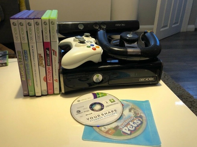 Xbox 360 Console with Accessories and Games  0