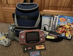 Game Boy Advance Console with 10 Games, Bag & Accessories thumb-21477