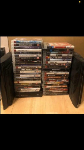 2X Playstation 3 Consoles, 50 Games and Accessories  0
