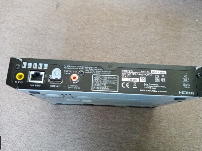 Internet Connected Blu Ray player  3