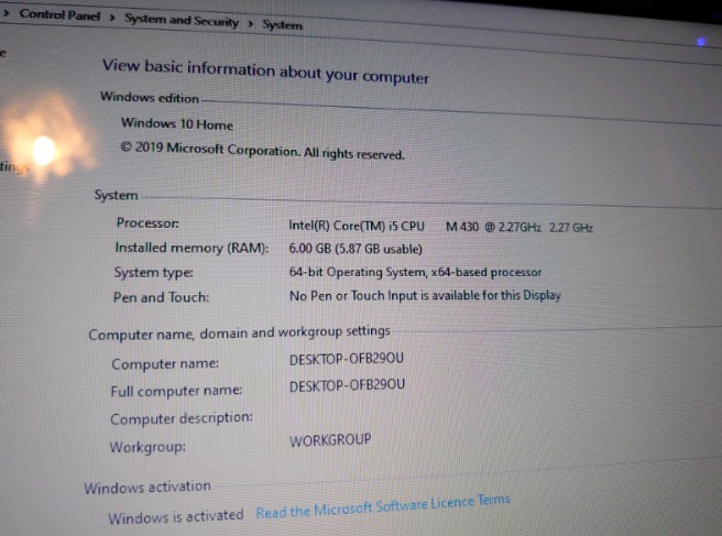 Lenovo i5, Windows 10 Laptop  3