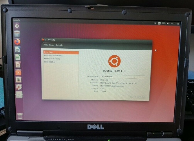 Dell Latitude D430 with Ubuntu Linux OS  0