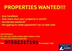 Properties Wanted!!! Fast Completion UK Wide