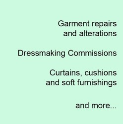 Dressmaker, Clothing Repairs and Alterations, Seamstress, Soft Furnishings