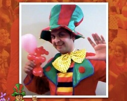Kids Clown Mascot Children's Entertainer Magician Balloon Modeller Birthday Party Hire Face Painter thumb 1