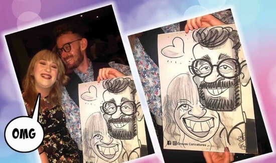 Caricature Entertainment Is a Fun Alternative to Photobooths and Magic Mirrors at Weddings & Parties  3