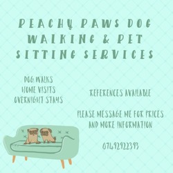 Peachy Paws Dog Walking & Pet Sitting Services