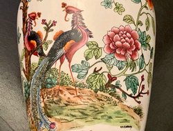 Chinese Famille Rose Vase 4 Character Mark and Exotic Birds thumb 8