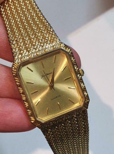 Vintage Jean-Bernard 18K Gold Plated Quartz Men's Watch  1