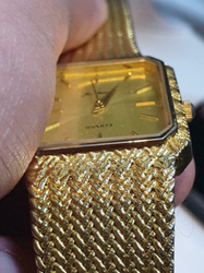 Vintage Jean-Bernard 18K Gold Plated Quartz Men's Watch thumb-317