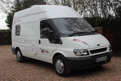  2004 campervan brand new conversion 2 berth on a Ford Transit mwb 54 plate
