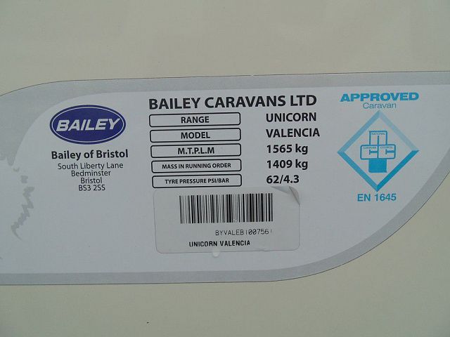  2011 Bailey Unicorn Valencia  9