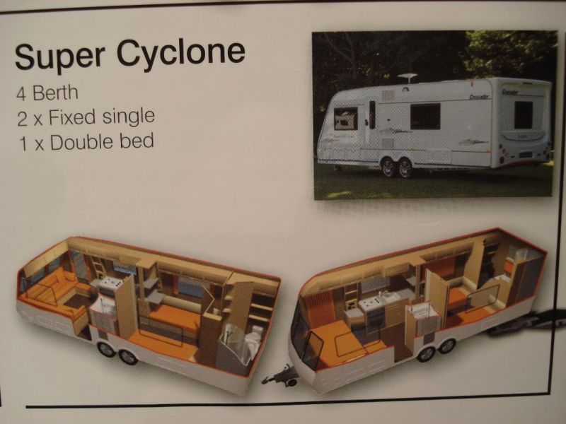  2009 Elddis Crusader Super Cyclone Twin Axle Caravan  3