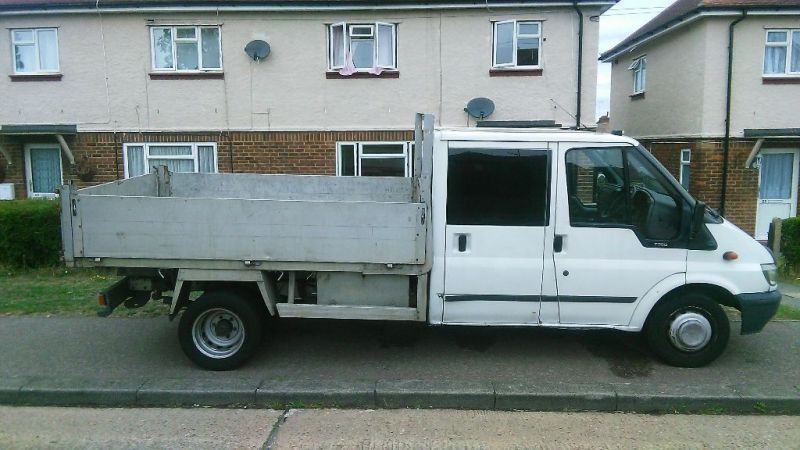  2001 Ford transit crew cab tipper may swap for a van  1