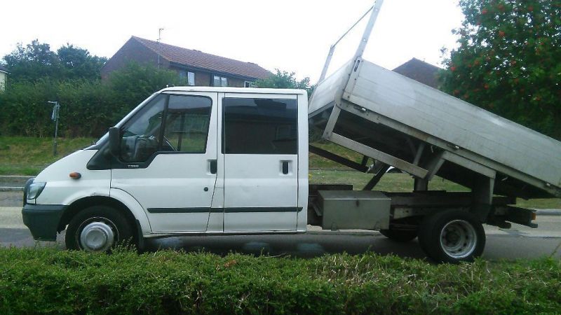  2001 Ford transit crew cab tipper may swap for a van  0