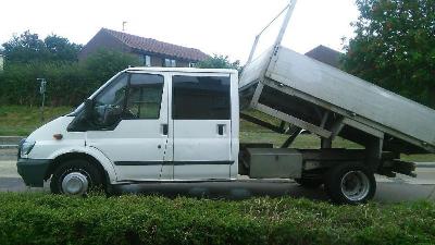  2001 Ford transit crew cab tipper may swap for a van thumb 1