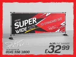 4x3ft PVC Banner £32.99 / Mesh Banners
