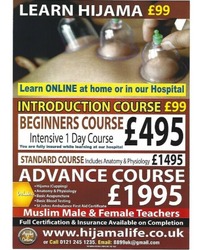 Hijama Course, Training, Class, Treatment, Cupping