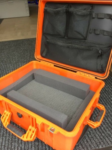 Orange Peli 1560 Protective Travel Case + Foam + Lid Organiser  0