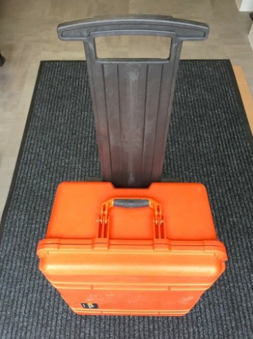 Orange Peli 1560 Protective Travel Case + Foam + Lid Organiser  5