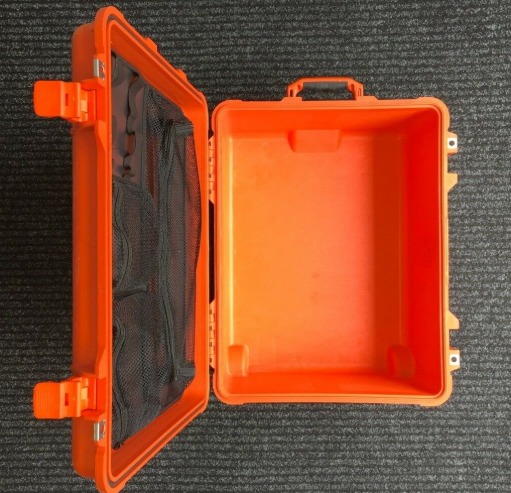 Orange Peli 1560 Protective Travel Case + Foam + Lid Organiser  6