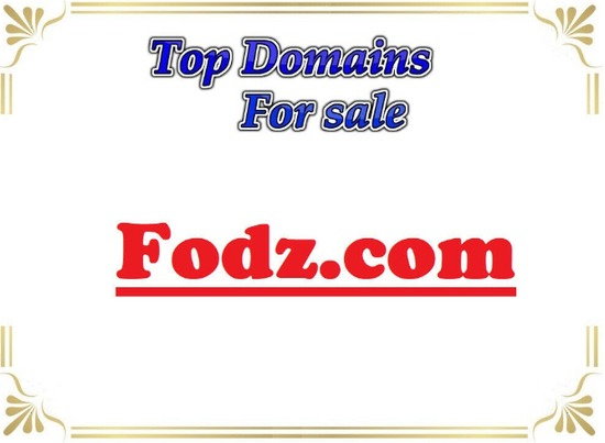 FODZ Dot COM Pronounceable 4 Letter Domain Name LLL  0
