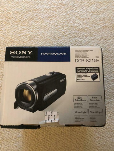 Sony Handycam dcr sx15E, Video Recorder, Camera  1