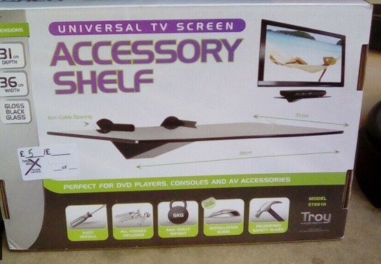 Universal TV Accessory Shelf £5  0