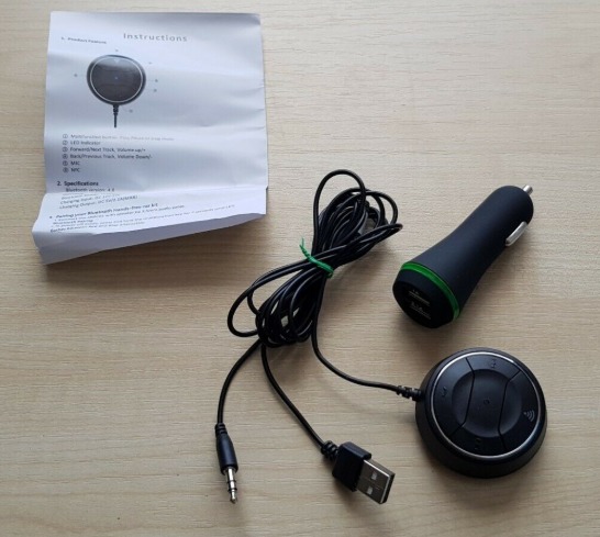 Car Bluetooth Transmitter Kit with NFC  0